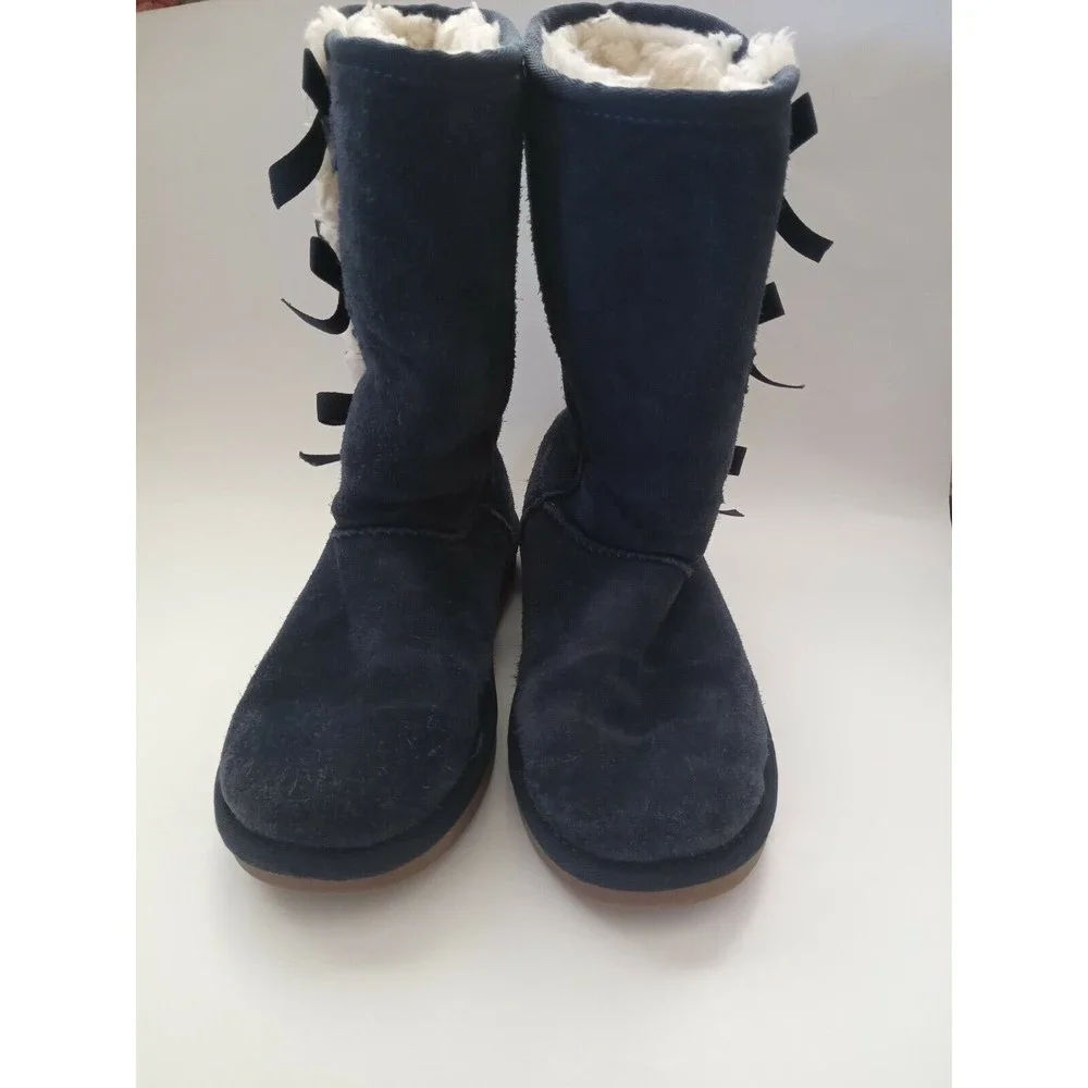 KOOLABURRA by UGG Suede Women's Blue Boots Size 4 ( 941)